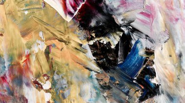 Renkli soyut arka plan duvar kağıdı. Modern motif görsel sanat. Yağlı boya karışımı. Moda el boyama bezi. Duvar dekorasyonu ve duvar resimleri fikri. 3 Boyutlu Doku