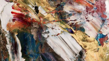 Renkli soyut arka plan duvar kağıdı. Modern motif görsel sanat. Yağlı boya karışımı. Moda el boyama bezi. Duvar dekorasyonu ve duvar resimleri fikri. 3 Boyutlu Doku