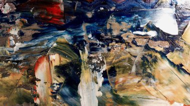 Renkli soyut arka plan duvar kağıdı. Modern motif görsel sanat. Yağlı boya karışımı. Moda el boyama bezi. Duvar dekorasyonu ve duvar resimleri fikri. 3 Boyutlu Doku