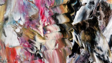 Renkli soyut arka plan duvar kağıdı. Modern motif görsel sanat. Yağlı boya karışımı. Moda el boyama bezi. Duvar dekorasyonu ve duvar resimleri fikri. 3 Boyutlu Doku