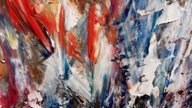 Renkli soyut arka plan duvar kağıdı. Modern motif görsel sanat. Yağlı boya karışımı. Moda el boyama bezi. Duvar dekorasyonu ve duvar resimleri fikri. 3 Boyutlu Doku