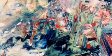 Renkli soyut arka plan duvar kağıdı. Modern motif görsel sanat. Yağlı boya karışımı. Moda el boyama bezi. Duvar dekorasyonu ve duvar resimleri fikri. 3 Boyutlu Doku