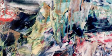 Renkli soyut arka plan duvar kağıdı. Modern motif görsel sanat. Yağlı boya karışımı. Moda el boyama bezi. Duvar dekorasyonu ve duvar resimleri fikri. 3 Boyutlu Doku