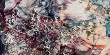 Renkli soyut arka plan duvar kağıdı. Modern motif görsel sanat. Yağlı boya karışımı. Moda el boyama bezi. Duvar dekorasyonu ve duvar resimleri fikri. 3 Boyutlu Doku