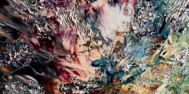 Renkli soyut arka plan duvar kağıdı. Modern motif görsel sanat. Yağlı boya karışımı. Moda el boyama bezi. Duvar dekorasyonu ve duvar resimleri fikri. 3 Boyutlu Doku