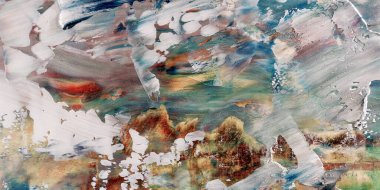 Renkli soyut arka plan duvar kağıdı. Modern motif görsel sanat. Yağlı boya karışımı. Moda el boyama bezi. Duvar dekorasyonu ve duvar resimleri fikri. 3 Boyutlu Doku