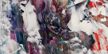 Renkli soyut arka plan duvar kağıdı. Modern motif görsel sanat. Yağlı boya karışımı. Moda el boyama bezi. Duvar dekorasyonu ve duvar resimleri fikri. 3 Boyutlu Doku