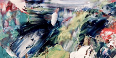 Renkli soyut arka plan duvar kağıdı. Modern motif görsel sanat. Yağlı boya karışımı. Moda el boyama bezi. Duvar dekorasyonu ve duvar resimleri fikri. 3 Boyutlu Doku