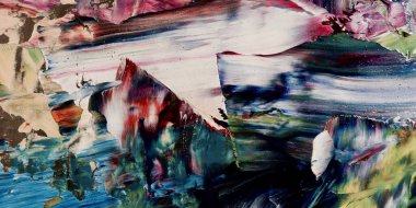 Renkli soyut arka plan duvar kağıdı. Modern motif görsel sanat. Yağlı boya karışımı. Moda el boyama bezi. Duvar dekorasyonu ve duvar resimleri fikri. 3 Boyutlu Doku