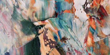 Renkli soyut arka plan duvar kağıdı. Modern motif görsel sanat. Yağlı boya karışımı. Moda el boyama bezi. Duvar dekorasyonu ve duvar resimleri fikri. 3 Boyutlu Doku