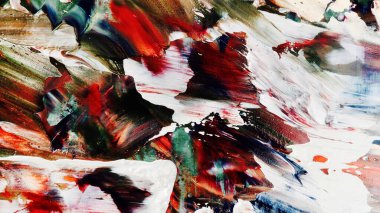 Renkli soyut arka plan duvar kağıdı. Modern motif görsel sanat. Yağlı boya karışımı. Moda el boyama bezi. Duvar dekorasyonu ve duvar resimleri fikri. 3 Boyutlu Doku