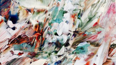 Renkli soyut arka plan duvar kağıdı. Modern motif görsel sanat. Yağlı boya karışımı. Moda el boyama bezi. Duvar dekorasyonu ve duvar resimleri fikri. 3 Boyutlu Doku