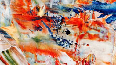 Renkli soyut arka plan duvar kağıdı. Modern motif görsel sanat. Yağlı boya karışımı. Moda el boyama bezi. Duvar dekorasyonu ve duvar resimleri fikri. 3 Boyutlu Doku