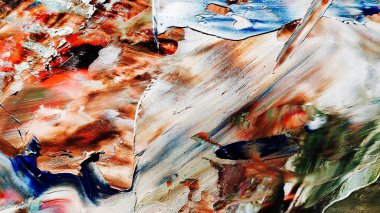 Renkli soyut arka plan duvar kağıdı. Modern motif görsel sanat. Yağlı boya karışımı. Moda el boyama bezi. Duvar dekorasyonu ve duvar resimleri fikri. 3 Boyutlu Doku