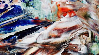 Renkli soyut arka plan duvar kağıdı. Modern motif görsel sanat. Yağlı boya karışımı. Moda el boyama bezi. Duvar dekorasyonu ve duvar resimleri fikri. 3 Boyutlu Doku