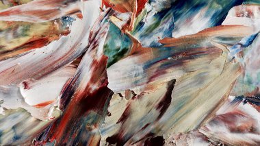 Renkli soyut arka plan duvar kağıdı. Modern motif görsel sanat. Yağlı boya karışımı. Moda el boyama bezi. Duvar dekorasyonu ve duvar resimleri fikri. 3 Boyutlu Doku