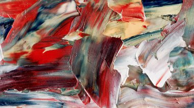 Renkli soyut arka plan duvar kağıdı. Modern motif görsel sanat. Yağlı boya karışımı. Moda el boyama bezi. Duvar dekorasyonu ve duvar resimleri fikri. 3 Boyutlu Doku