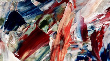 Renkli soyut arka plan duvar kağıdı. Modern motif görsel sanat. Yağlı boya karışımı. Moda el boyama bezi. Duvar dekorasyonu ve duvar resimleri fikri. 3 Boyutlu Doku