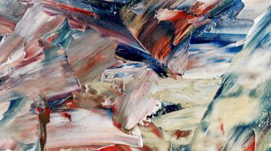 Renkli soyut arka plan duvar kağıdı. Modern motif görsel sanat. Yağlı boya karışımı. Moda el boyama bezi. Duvar dekorasyonu ve duvar resimleri fikri. 3 Boyutlu Doku