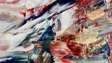 Renkli soyut arka plan duvar kağıdı. Modern motif görsel sanat. Yağlı boya karışımı. Moda el boyama bezi. Duvar dekorasyonu ve duvar resimleri fikri. 3 Boyutlu Doku