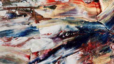 Renkli soyut arka plan duvar kağıdı. Modern motif görsel sanat. Yağlı boya karışımı. Moda el boyama bezi. Duvar dekorasyonu ve duvar resimleri fikri. 3 Boyutlu Doku