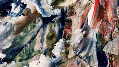 Renkli soyut arka plan duvar kağıdı. Modern motif görsel sanat. Yağlı boya karışımı. Moda el boyama bezi. Duvar dekorasyonu ve duvar resimleri fikri. 3 Boyutlu Doku