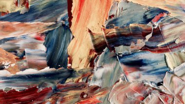 Renkli soyut arka plan duvar kağıdı. Modern motif görsel sanat. Yağlı boya karışımı. Moda el boyama bezi. Duvar dekorasyonu ve duvar resimleri fikri. 3 Boyutlu Doku