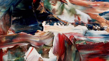 Renkli soyut arka plan duvar kağıdı. Modern motif görsel sanat. Yağlı boya karışımı. Moda el boyama bezi. Duvar dekorasyonu ve duvar resimleri fikri. 3 Boyutlu Doku