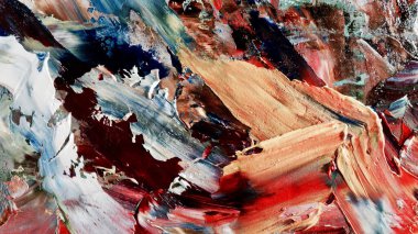 Renkli soyut arka plan duvar kağıdı. Modern motif görsel sanat. Yağlı boya karışımı. Moda el boyama bezi. Duvar dekorasyonu ve duvar resimleri fikri. 3 Boyutlu Doku