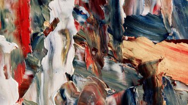 Renkli soyut arka plan duvar kağıdı. Modern motif görsel sanat. Yağlı boya karışımı. Moda el boyama bezi. Duvar dekorasyonu ve duvar resimleri fikri. 3 Boyutlu Doku