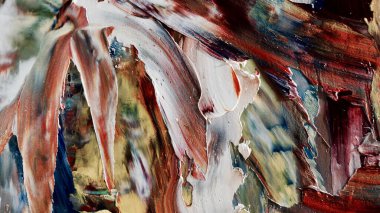 Renkli soyut arka plan duvar kağıdı. Modern motif görsel sanat. Yağlı boya karışımı. Moda el boyama bezi. Duvar dekorasyonu ve duvar resimleri fikri. 3 Boyutlu Doku