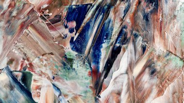 Renkli soyut arka plan duvar kağıdı. Modern motif görsel sanat. Yağlı boya karışımı. Moda el boyama bezi. Duvar dekorasyonu ve duvar resimleri fikri. 3 Boyutlu Doku