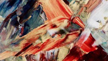 Renkli soyut arka plan duvar kağıdı. Modern motif görsel sanat. Yağlı boya karışımı. Moda el boyama bezi. Duvar dekorasyonu ve duvar resimleri fikri. 3 Boyutlu Doku