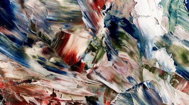 Renkli soyut arka plan duvar kağıdı. Modern motif görsel sanat. Yağlı boya karışımı. Moda el boyama bezi. Duvar dekorasyonu ve duvar resimleri fikri. 3 Boyutlu Doku