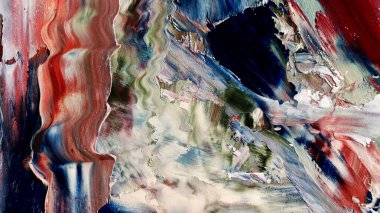 Renkli soyut arka plan duvar kağıdı. Modern motif görsel sanat. Yağlı boya karışımı. Moda el boyama bezi. Duvar dekorasyonu ve duvar resimleri fikri. 3 Boyutlu Doku