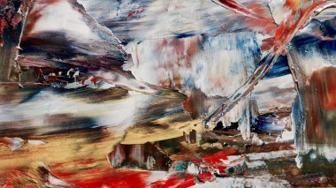 Renkli soyut arka plan duvar kağıdı. Modern motif görsel sanat. Yağlı boya karışımı. Moda el boyama bezi. Duvar dekorasyonu ve duvar resimleri fikri. 3 Boyutlu Doku