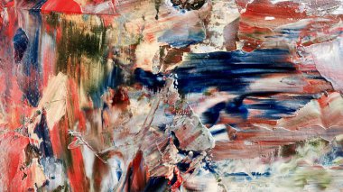 Renkli soyut arka plan duvar kağıdı. Modern motif görsel sanat. Yağlı boya karışımı. Moda el boyama bezi. Duvar dekorasyonu ve duvar resimleri fikri. 3 Boyutlu Doku