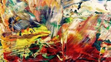 Renkli soyut arka plan duvar kağıdı. Modern motif görsel sanat. Yağlı boya karışımı. Moda el boyama bezi. Duvar dekorasyonu ve duvar resimleri fikri. 3 Boyutlu Doku