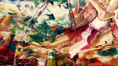 Renkli soyut arka plan duvar kağıdı. Modern motif görsel sanat. Yağlı boya karışımı. Moda el boyama bezi. Duvar dekorasyonu ve duvar resimleri fikri. 3 Boyutlu Doku