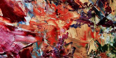 Renkli soyut arka plan duvar kağıdı. Modern motif görsel sanat. Yağlı boya karışımı. Moda el boyama bezi. Duvar dekorasyonu ve duvar resimleri fikri. 3 Boyutlu Doku