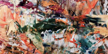 Renkli soyut arka plan duvar kağıdı. Modern motif görsel sanat. Yağlı boya karışımı. Moda el boyama bezi. Duvar dekorasyonu ve duvar resimleri fikri. 3 Boyutlu Doku