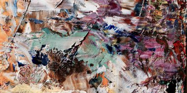 Renkli soyut arka plan duvar kağıdı. Modern motif görsel sanat. Yağlı boya karışımı. Moda el boyama bezi. Duvar dekorasyonu ve duvar resimleri fikri. 3 Boyutlu Doku