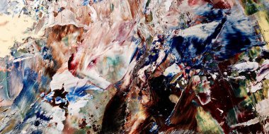 Renkli soyut arka plan duvar kağıdı. Modern motif görsel sanat. Yağlı boya karışımı. Moda el boyama bezi. Duvar dekorasyonu ve duvar resimleri fikri. 3 Boyutlu Doku