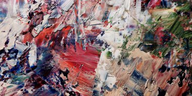 Renkli soyut arka plan duvar kağıdı. Modern motif görsel sanat. Yağlı boya karışımı. Moda el boyama bezi. Duvar dekorasyonu ve duvar resimleri fikri. 3 Boyutlu Doku