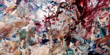 Renkli soyut arka plan duvar kağıdı. Modern motif görsel sanat. Yağlı boya karışımı. Moda el boyama bezi. Duvar dekorasyonu ve duvar resimleri fikri. 3 Boyutlu Doku