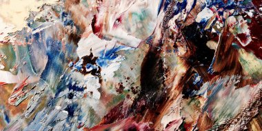 Renkli soyut arka plan duvar kağıdı. Modern motif görsel sanat. Yağlı boya karışımı. Moda el boyama bezi. Duvar dekorasyonu ve duvar resimleri fikri. 3 Boyutlu Doku