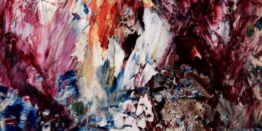 Renkli soyut arka plan duvar kağıdı. Modern motif görsel sanat. Yağlı boya karışımı. Moda el boyama bezi. Duvar dekorasyonu ve duvar resimleri fikri. 3 Boyutlu Doku