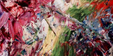 Renkli soyut arka plan duvar kağıdı. Modern motif görsel sanat. Yağlı boya karışımı. Moda el boyama bezi. Duvar dekorasyonu ve duvar resimleri fikri. 3 Boyutlu Doku