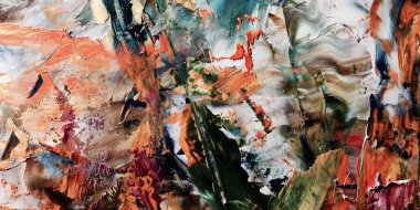 Renkli soyut arka plan duvar kağıdı. Modern motif görsel sanat. Yağlı boya karışımı. Moda el boyama bezi. Duvar dekorasyonu ve duvar resimleri fikri. 3 Boyutlu Doku