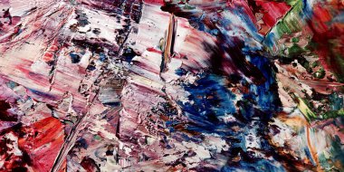 Renkli soyut arka plan duvar kağıdı. Modern motif görsel sanat. Yağlı boya karışımı. Moda el boyama bezi. Duvar dekorasyonu ve duvar resimleri fikri. 3 Boyutlu Doku